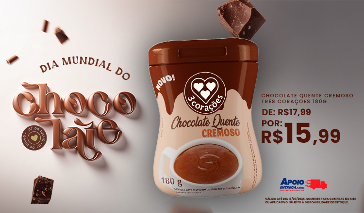 Dia do Chocolate 3Corações 7 á 13/07